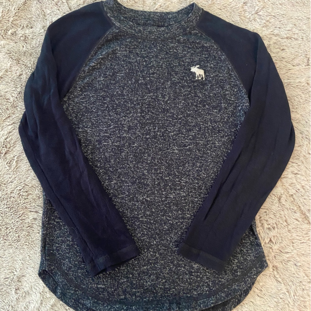 Boys Abercrombie Logo Long Sleeve Tee - 7/8